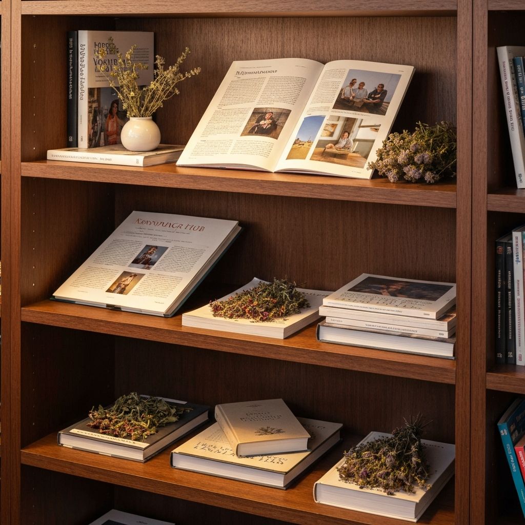 Collection of learning resources and natural elements